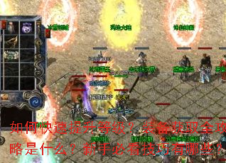 如何快速提升等级?装备获取全攻略是什么?新手必看技巧有哪些? 如何快速提升等级?装备获取全攻略是什么?新手必看技巧有哪些?