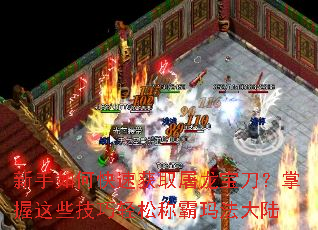 新手如何快速获取屠龙宝刀?掌握这些技巧轻松称霸玛法大陆 新手如何快速获取屠龙宝刀?掌握这些技巧轻松称霸玛法大陆
