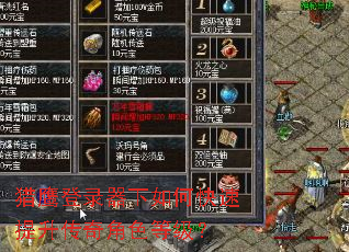 猎鹰登录器下如何快速提升传奇角色等级? 猎鹰登录器下如何快速提升传奇角色等级?