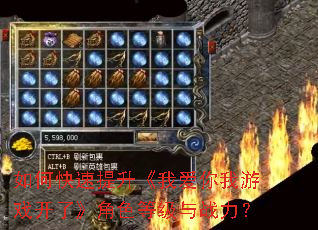 如何快速提升《我爱你我游戏开了》角色等级与战力? 如何快速提升《我爱你我游戏开了》角色等级与战力?