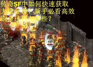 传奇SF中如何快速获取大量金币？新手必看高效刷金技巧有哪些？